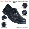 Men’s Bavarian Cowhide Leather Shoes Embroidered Oktoberfest Shoes
