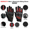 RIDERACT® Summer Motorbike Gloves | REDO Motorcycle Summer Gloves