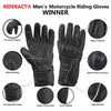 RIDERACT® Winter Motorcycle Gloves | Black Waterproof Motorbike Gloves ( Winner )