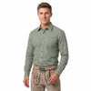 Bavarian Men Shirt Checked Apple Green