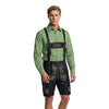 Men's Oktoberfest outfit Authentic Leather Short Black Lederhosen