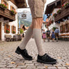 Men’s Bavarian Suede Leather Shoes – Black