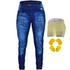 RIDERACT® Womens Motorbike Jeans Dark Blue | Reinforced Riding Jeans with Aramid Fiber