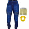 RIDERACT® Womens Motorbike Jeans | Dark Blue Aramid Reinforced Biker Jeans