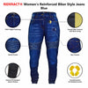 RIDERACT® Womens Motorbike Jeans | Dark Blue Aramid Reinforced Biker Jeans