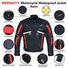 RIDERACT® Waterproof Riding Jacket – Retro Black & Red