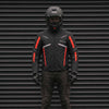 RIDERACT® Waterproof Riding Jacket – Retro Black & Red