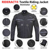 RIDERACT® Waterproof Textile Motorbike Jacket – Dominator