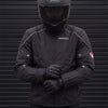 RIDERACT® Waterproof Motorbike Jacket – Classic Black