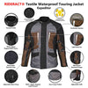 RIDERACT® Waterproof Motorcycle Jacket | Expeditor Textile Motorbike Jacket