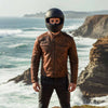 RIDERACT® Mens Leather Motorcycle Jacket | Cafe Racer Biker Jacket