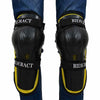 RIDERACT® Youth Motorbike Knee Guards SafeMode-v1 Yellow Knee Protectors