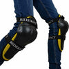 RIDERACT® Youth Motorbike Knee Guards SafeMode-v1 Yellow Knee Protectors