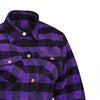 RIDERACT® Reinforced Women’s Motorcycle Shirt | Road Series Purple