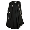 Cargo Black Utility Kilt Chained