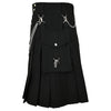 Cargo Black Utility Kilt Chained
