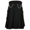 Cargo Black Utility Kilt Chained