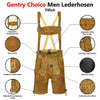 Men's Oktoberfest Costume Suede Leather Short Lederhosen