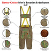 Men's Oktoberfest Outfit Suede Leather Short Lederhosen