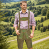 Men's Oktoberfest Outfit Suede Leather Short Lederhosen