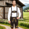 Men's Oktoberfest Costume Suede Leather Short Lederhosen