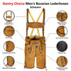 Men's Oktoberfest Costume Suede Leather Short Lederhosen