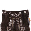 Women Oktoberfest Costumes Suede Leather Lederhosen Short Chocolate Brown