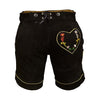 Women's Oktoberfest Costumes | Suede Leather Lederhosen Short Black