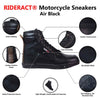 RIDERACT® Men’s Motorcycle Sneakers | Black Motorcycle Shoes