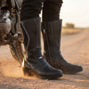 RIDERACT® Women's Motorcycle Boots | Black Spot-1 Touring Ladies Biker Boots
