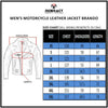 RIDERACT® Mens Leather Motorcycle Jacket | Brando Style Biker Jacket