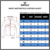 RIDERACT® Mens Motorbike Jacket | Martial Leather Motorcycle Jacket