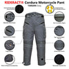 RIDERACT® Mens Cordura Waterproof Motorcycle Pant | TARZAN Iron Grey Riding Pants