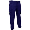 RIDERACT® Mens Cotton Motorcycle Cargo Pant Blue Reinforced with Aramid Fiber