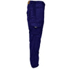 RIDERACT® Mens Cotton Motorcycle Cargo Pant Blue Reinforced with Aramid Fiber