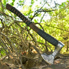 Engraved Viking Axe with Ashwood Handle Sigurd AXE103BLK