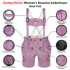 Women’s Lederhosen – Rose Pink Suede Leather Shorts