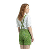 Women’s Oktoberfest Costume – Green Suede Leather Lederhosen Shorts