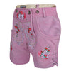 Women’s Lederhosen – Rose Pink Suede Leather Shorts