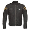 RIDERACT® Cotton Waxed Motorcycle Jacket | Avista Waterproof Biker Jacket
