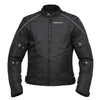 RIDERACT® Waterproof Motorbike Jacket | Classic Black Motorcycle Jacket