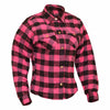 RIDERACT® Reinforced Women's Motorcycle Shirt | Road Series Pink