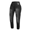 RIDERACT® Womens Motorcycle Jeans Black | Reinforced with Aramid Fiber
