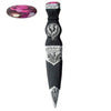 Two Piece Sgian Dubh Purple Stone
