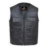 RIDERACT® Mens Hunting Vest | Leather Shooting Vest for Outdoors