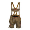 Women's Lederhosen Suede Leather Short Mud Brown Oktoberfest Outfit