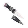 Two Piece Sgian Dubh Purple Stone
