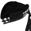 Glengarry Hat Black & White Diced