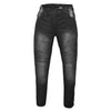 RIDERACT® Womens Motorcycle Jeans Black | Reinforced with Aramid Fiber