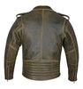 RIDERACT® Vintage Motorcycle Jacket | Brando Distressed Moto jacket